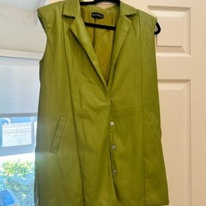 PrettyLittleThing Women's Lime Green Sleeveless Vest